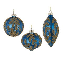 Украшение новогоднее "Шар/Капля", L8 W8 H8 см, 3в.