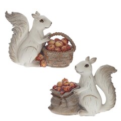 Фигурка декоративная "Белочка", L15 W6 H12,5 см, 2в.