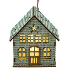 Изделие декоративное с подсветкой "Домик" (LR54Х3), L9,5 W5,5 H10,5 см