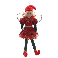Игрушка набивная подвесная "Эльф", L15 W7 H34 см (полка 16 см.)