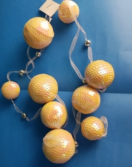 !09 Елочное украшение бусы из пайеток "FAIRY SEASON" 1.8 м