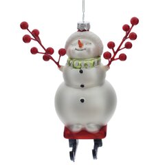 Украшение новогоднее "Снеговик", L11 W8 H14 см