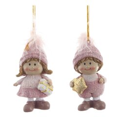 Фигурка декоративная подвесная "Дети",   L4 W3 H7,5 см, 2в.