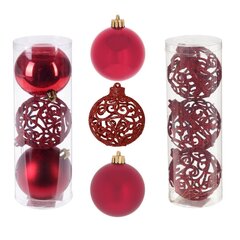 Набор из 3шт, Украшение новогоднее Шар "Трио фэнтези", D8 см, L8 W8 H24 см