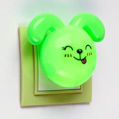 !09 Комплект из 2-х штук - Ночник LED "Кролик",7 см, 4W (V220) МИКС пластик