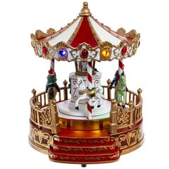 !09 Фигурка декоративная "Рождество" (4 мелодии, подсвет, движ, 3xAA н/п, +USB), L18 W20 H23 см