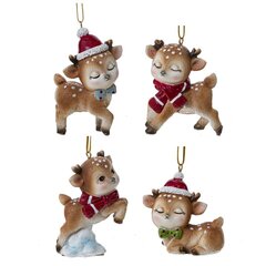 Изделие декоративное подвесное "Олень", L5,5 W3 H8 см, 4в.