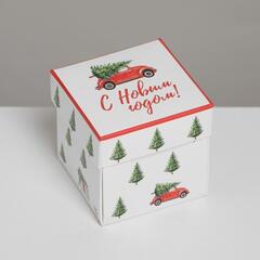 !Бонбоньерка 5 штук «С новым годом», 6,5 х 6,5 х 6,5 см.