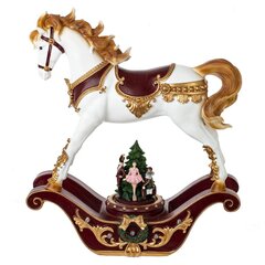 Фигурка декоративная "Лошадка-качалка", (подсвет, муз,  3хАА, н/п), L32 W11 H37 см