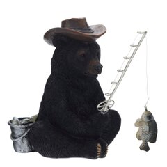 Фигурка декоративная "Медведь-рыбак", L11,5 W17 H13 см