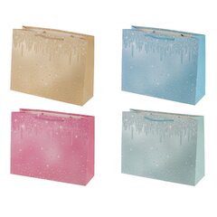 Пакет подарочный (бумага 210г/м2, блок микс 12шт), L32 W11 H25 см, 4в.