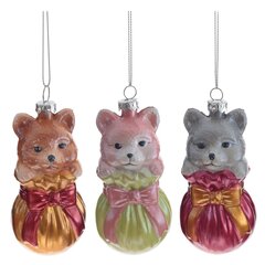 Украшение новогоднее "Кот в мешке", L5 W4 H11,5 см, 3в.