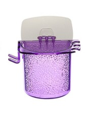 !09 Набор для ванной из 2-х предметов "Fresh Code": Стакан для ванной + мыльница, на липкой основе, цвет фиолетовый