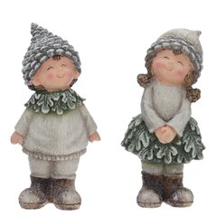 Фигурка декоративная "Мальчик/ Девочка, L9,5 W6,5 H19 см, 2в.