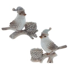 Фигурка декоративная "Птичка", L16,5 W6,5 H14 см, 2в.