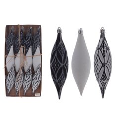 Набор из 12-ти шт: Украшение новогоднее "Капля", L33 W4 H16 см