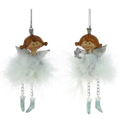 Украшение новогоднее "Ангелочек, L5 W3 H11 см, 2в.