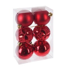 Набор из 6шт Украшение новогоднее Шар "Карнавал красок", D 6 см, L17,5 W6 H11,5 см