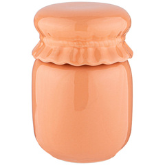 !09 БАНКА ДЛЯ СЫПУЧИХ ПРОДУКТОВ КОЛЛЕКЦИЯ "MOSAIC" 680 МЛ 10,5*10,5*15,5СМ ЦВЕТ ОРАНЖЕВЫЙ