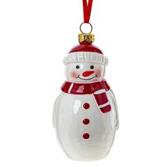 Украшение новогоднее "Снеговик", L5,7 W5,1 H10,3 см
