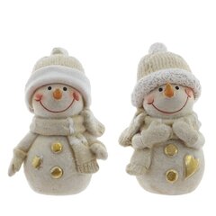 Фигурка декоративная "Снеговик", L4 W4 H5,5 см, 2в.