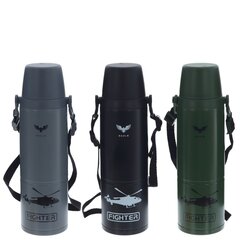 Термос, 1000 мл, L8,5 W8,5 H29 см, дизайн микс