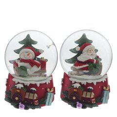 Фигурка декор в стекл шаре "Дед Мороз/Снеговик", D 6 см, L6 W7 H8,5 см, 2в.