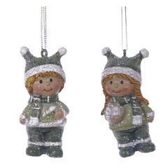 Фигурка декоративная подвесная "Дети",  L3 W2,5 H6,5 см, 2в.