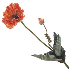 Цветок искусственный "Мак", L17 W20 H91 см