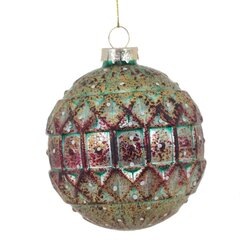 Украшение новогоднее "Шар" , D 8 см, L8 W8 H10 см