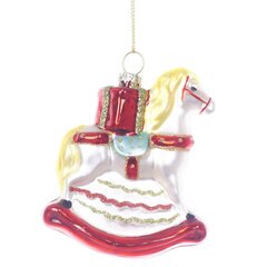 Украшение новогоднее "Лошадка-качалка", L8 W2,5 H10 см