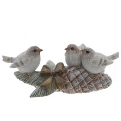 Фигурка декоративная "Птички на шишках", L16 W6 H7 см