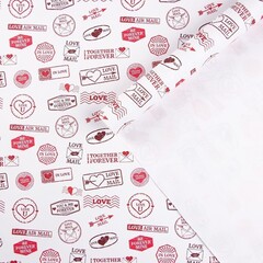 !Бумага крафтовая Love, (2 шт) 70 × 100 см