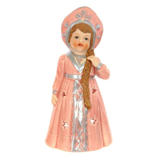 Подсвечник &quot;Снегурочка&quot; L8 W7 H16 см, 2в.