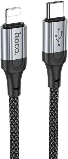 Кабель Hoco X102 Fresh iP USB Type-C (m)-Lightning (m) 1м черный