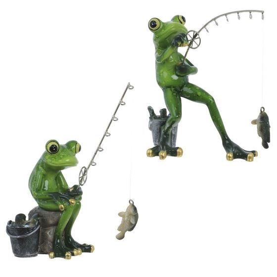 Фигурка декоративная &quot;Лягушка&quot;, Д16 Ш10 В15 см, 2в.