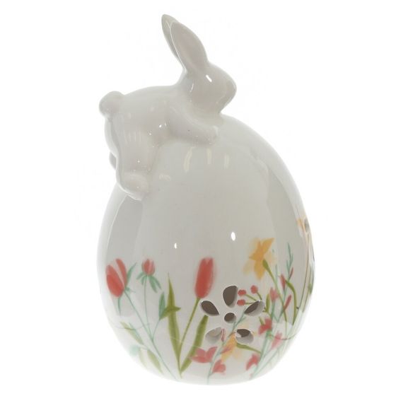 Фигурка декоративная &quot;Заяц на яйце&quot;, L9 W9 H15 см