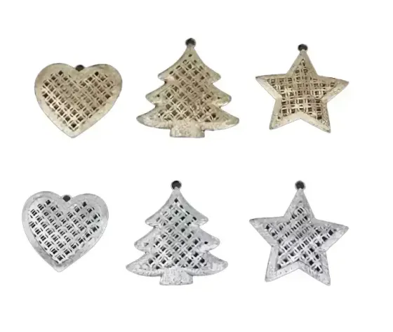 !09 НАБОР 8 ШТУК - ЕЛОЧНАЯ ИГРУШКА MARKO FERENZO "ПЛЕТЕНЫЕ ФИГУРКИ" 10 СМ., ФИГУРКИ МИКС