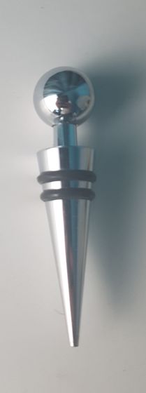 !09 Набор винный 2 предмета: Пробка для бутылки металл + Каплеуловитель нержавеющая сталь