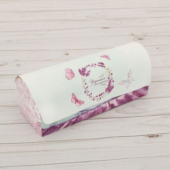 !09 НАБОР 3 ШТУКИ - Коробка под кекс «Хорошего настроения», 9 х 9 х 24,5 см.