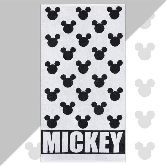 Полотенце махровое Mickey &quot;Микки Маус&quot;, белый, 70х130 см, 100% хлопок, 420гр/м2