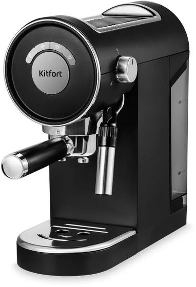 Кофеварка рожковая Kitfort КТ-783-2 1360Вт черный