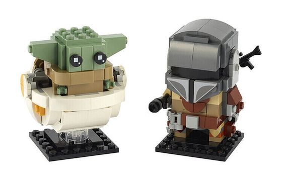 LEGO Star Wars Collection Master Yoda Big Head Mandalorian And Baby Yoda Star Wars Toy Building Blocks 0-300pcs 75317