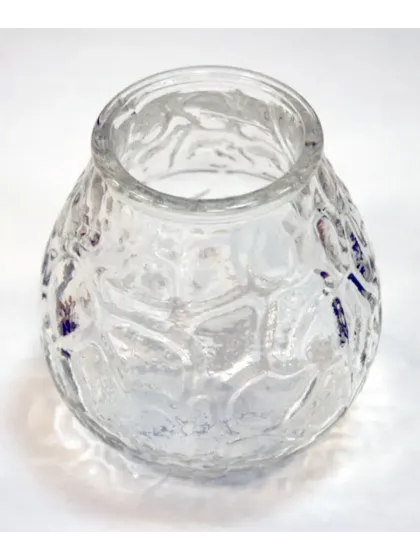 !09 Подсвечник "Черепашка", цвет: прозрачный, 11 х 6,5 см