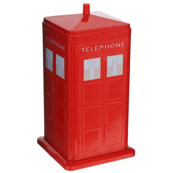 Шкатулка &quot;Телефонная будка&quot;, Д11,5 Ш11,5 В23 см