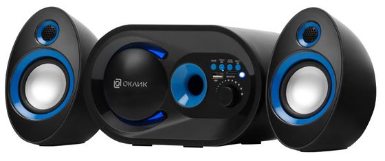 Портативные колонки Oklick OK-433 2.1 15Вт черный