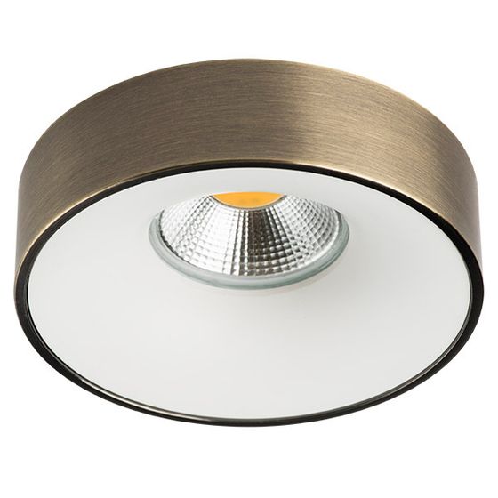 L01002021 Светильник LEVIGO MR16/HP16 БЕЛЫЙ МАТОВЫЙ/БРОНЗА (010020+510021)