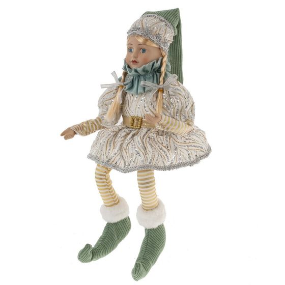 Игрушка набивная &quot;Эльф&quot; (муз, движ), L15 W11 H43 см (полка 23 см.)