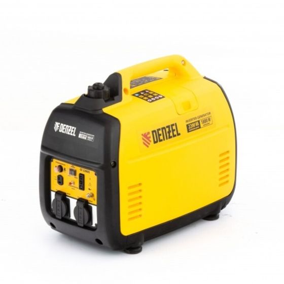 Генератор инверторный Denzel GT-2200iS, 230 В, 2.2 кВт, 2х220 В/1х12 В, 4 л., 1х12 В