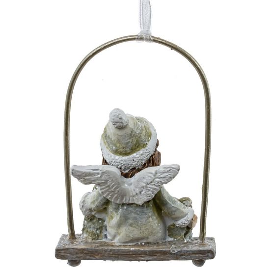 Изделие декоративное подвесное &quot;Девочка на качелях&quot;, L5 W3,5 H8 см, 2в.